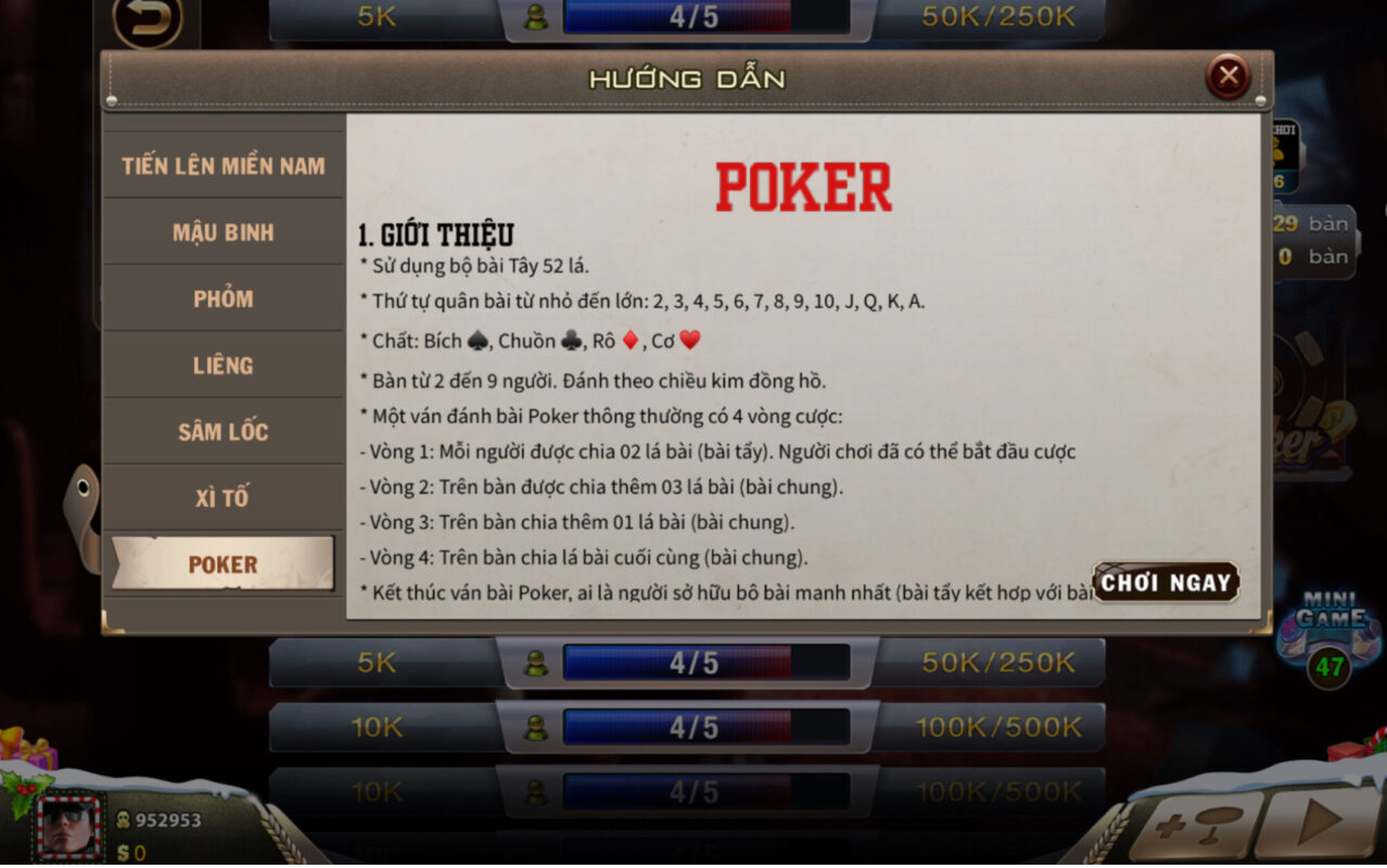 Cách tham gia Poker tại May88